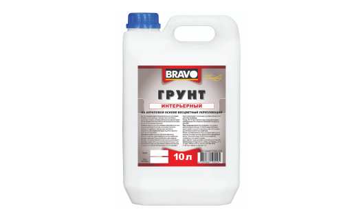 Грунт интерьерный бесцветный укрепляющий