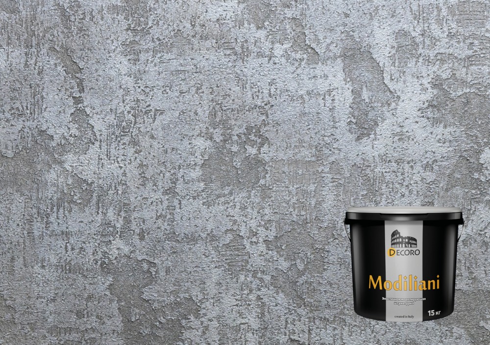 Modiliani (Модилиани) эластичная моделирующая штукатурка зерно 1,0 мм (для внутренних и наружных работ)